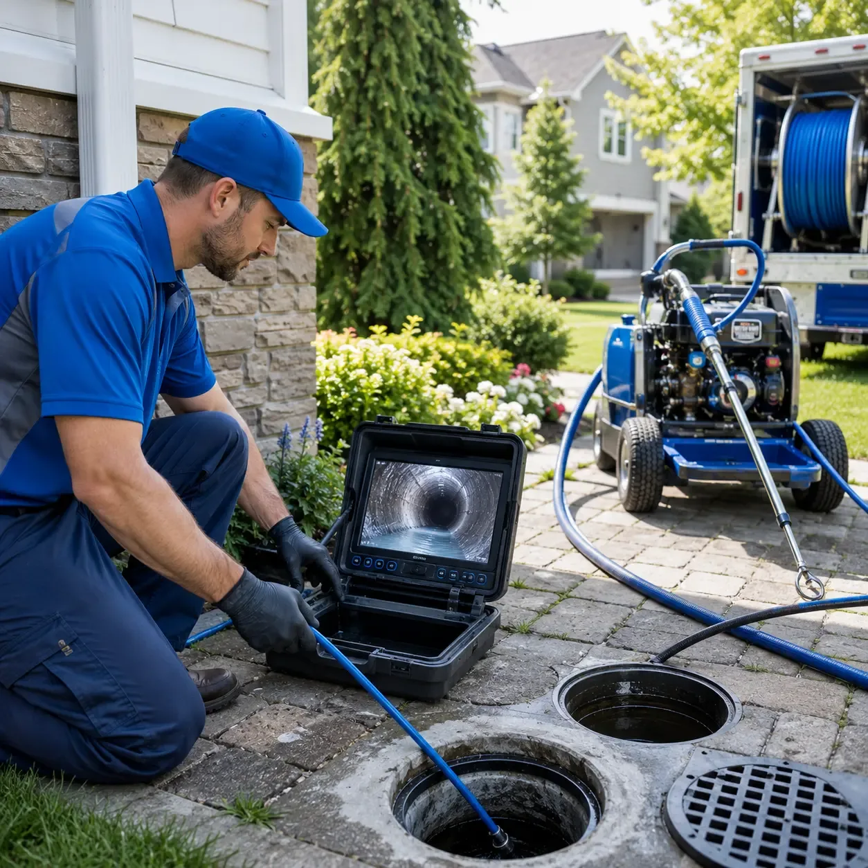 Outdoor drain cleaning professionals serving Mount Pleasant, TX